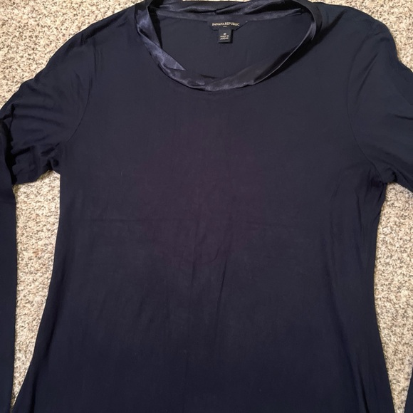 Banana Republic Tops - Banana Republic Navy Blue Fitted Womens Top Sz M Normcore